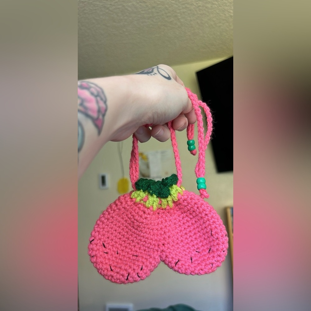 Crocheted Ball Sack 🍉